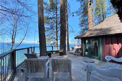 A part of Tahoe History, Original Lake Front Red Cabin (ZC1298)